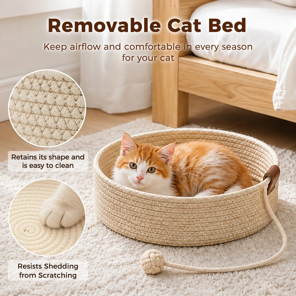 Modern Wood Cat Tree — product view 8
