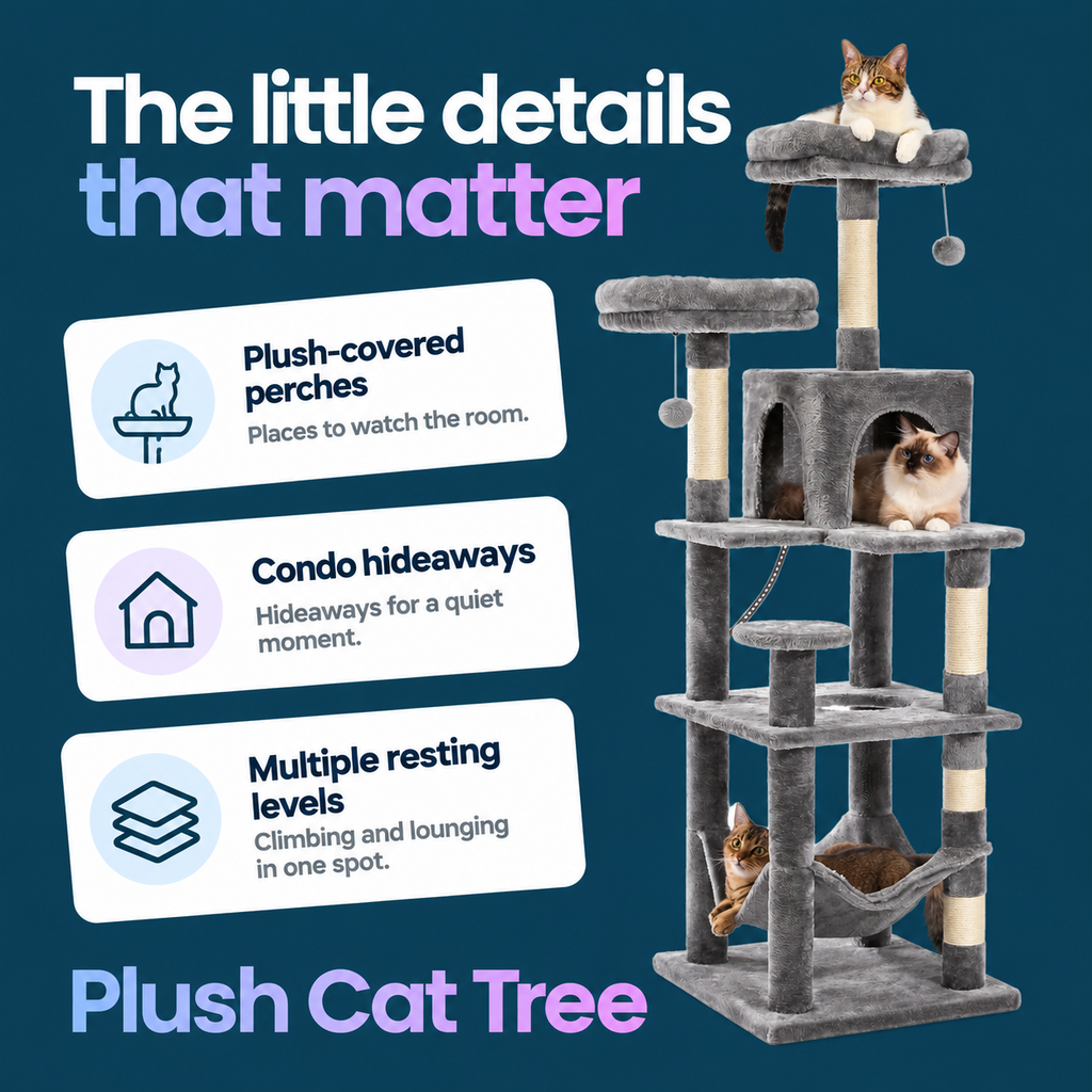 Plush Cat Tree product highlights